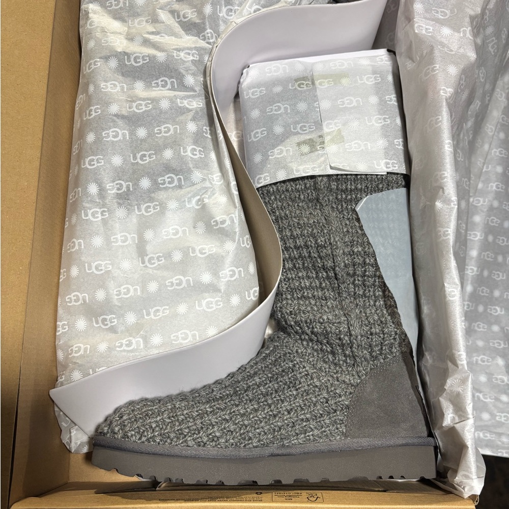 UGG Charcoal Knit Boots *NWT*